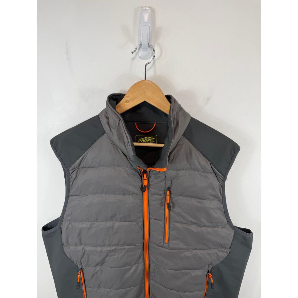 Propel Bass Engineered Hybrid Down Puffer Vest Grey Size XL Outdoors GH Bass - Picture 8 of 12